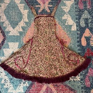 Body Line Tokyo Floral Corset Velvet Mini Dress